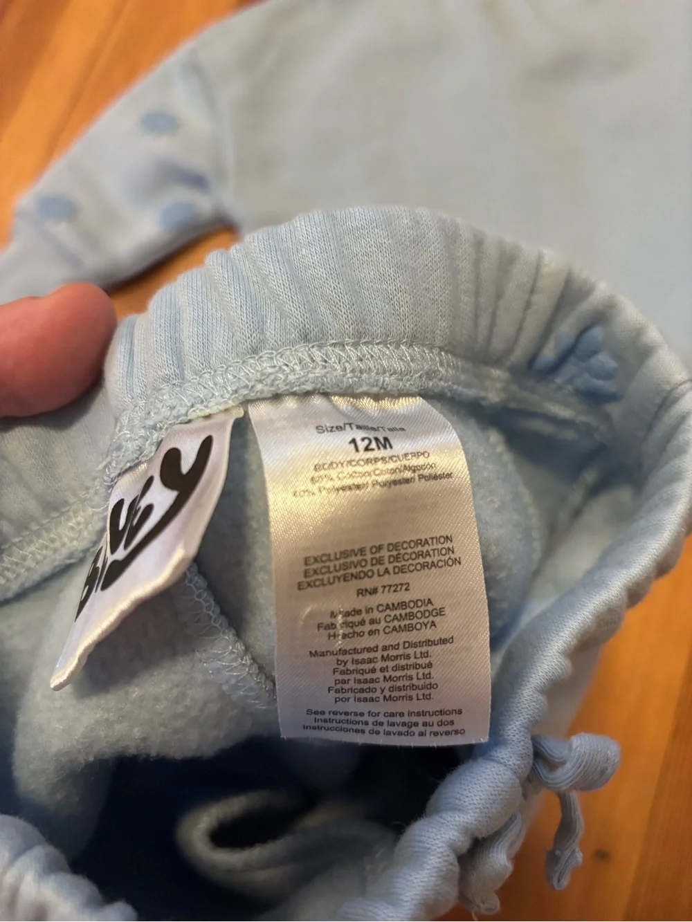 Bluey baby 2-piece matching set sweatshirt and sweats size 12 months